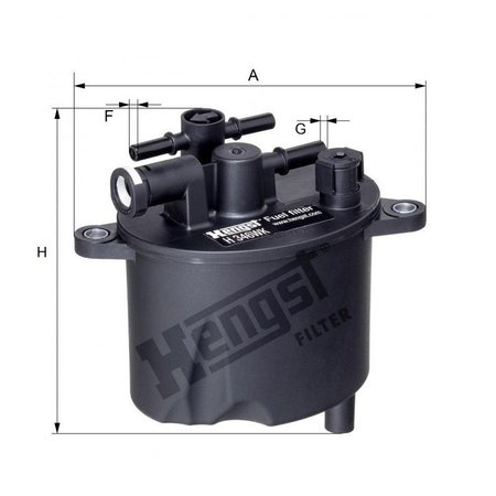 HENGST Fuel Filter, H346WK H346WK